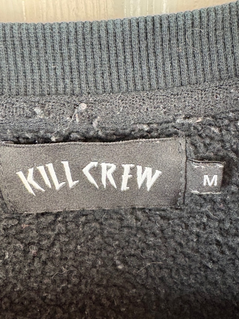 Kill Crew Oversized Lux Script Crew Neck Sweatshirt - Picture 2 of 4